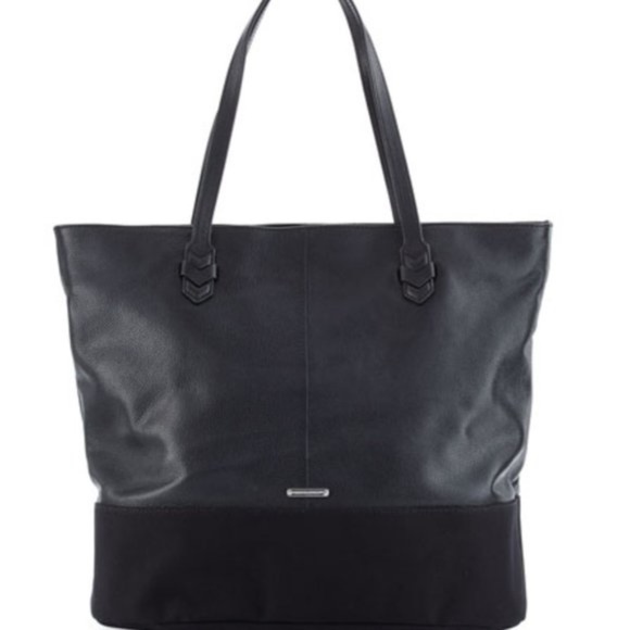 Rebecca Minkoff Handbags - Rebecca Minkoff Black Leather Mansfield Tote Bag